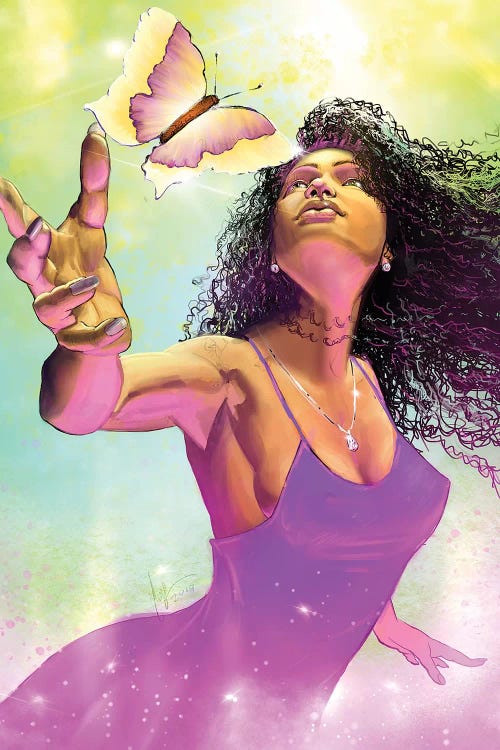 Spring Goddess by Sheeba Maya wall art