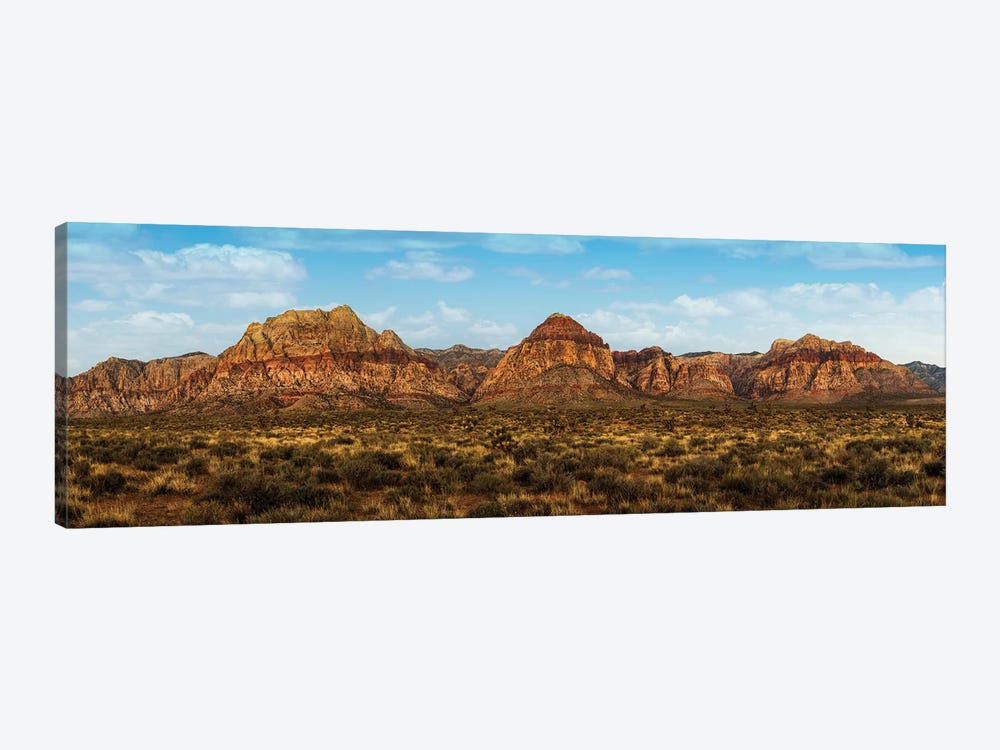 Mountain Range In Red Rock Canyon Nevada by Susan Richey 1-piece Canvas Wall Art