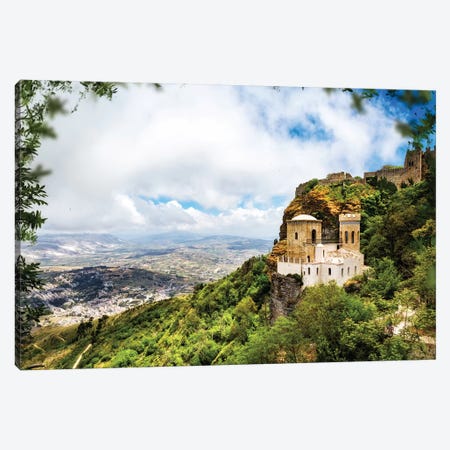 Norman Castle On Mount Erice - Sicily Italy II Canvas Print #SMZ109} by Susan Richey Canvas Print