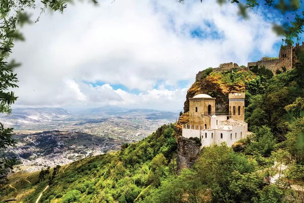 Sicily: Norman Castle On Mount Erice - Sicily Italy II by Susan Richey