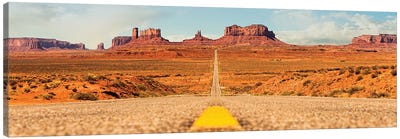 Open Road In Southwest United States Canvas Art Print - Susan Richey