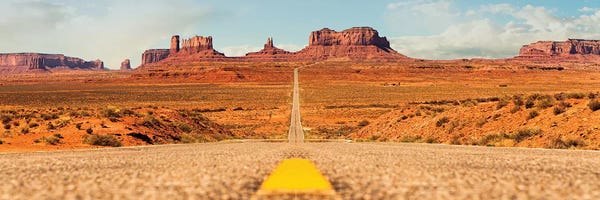 Susan Richey: Open Road In Southwest United States by Susan Richey