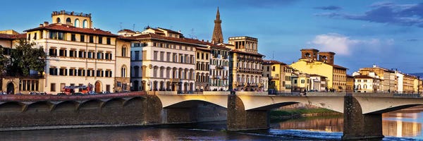 Susan Richey: Ponte Vecchio Bridge At Twilight by Susan Richey