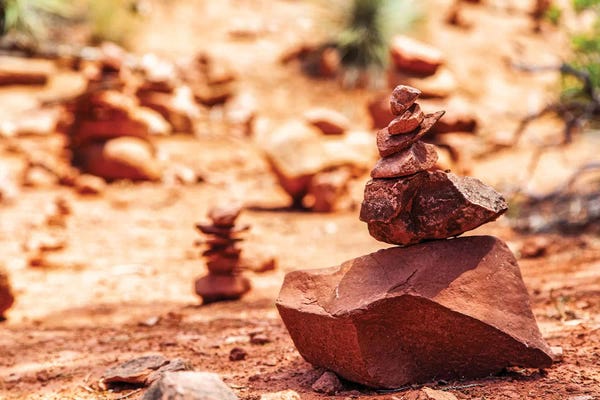 Susan Richey: Rock Pile At Vortex In Sedona Arizona by Susan Richey