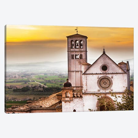 St Francis Of Assisi Church At Sunrise Canvas Print #SMZ148} by Susan Richey Canvas Print