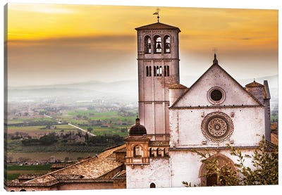 St Francis Of Assisi Church At Sunrise Canvas Art Print - Churches & Places of Worship