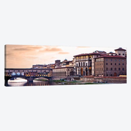 Sunset Over Ponte Vecchio Canvas Print #SMZ155} by Susan Richey Canvas Print