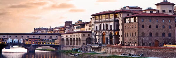 Susan Richey: Sunset Over Ponte Vecchio by Susan Richey
