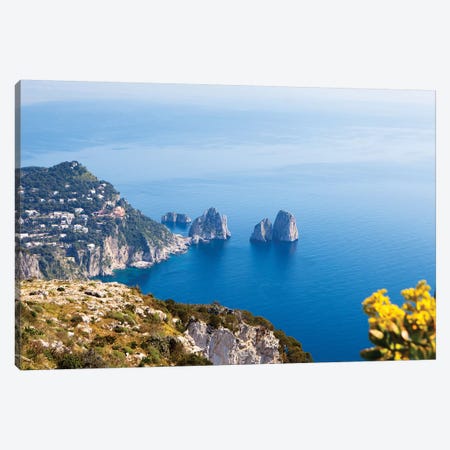 View Of Amalfi Coast Canvas Print #SMZ170} by Susan Richey Canvas Artwork