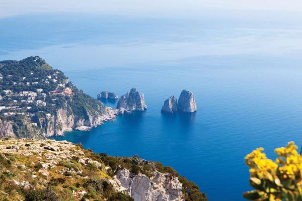Susan Richey: View Of Amalfi Coast by Susan Richey