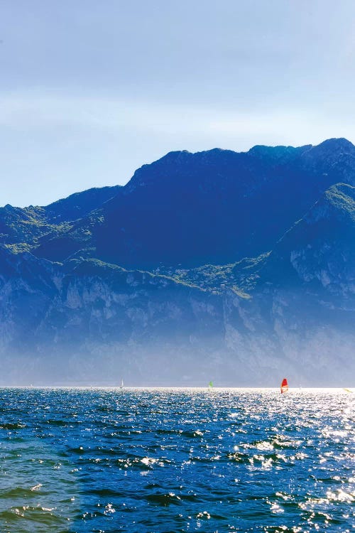 Wind Surfing In Riva Del Garda