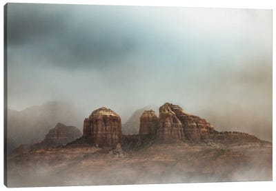 Magical Scene Of Castle Rock In Sedona Arizona Canvas Art Print - Sedona