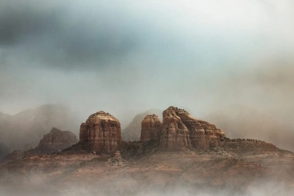 Susan Richey: Magical Scene Of Castle Rock In Sedona Arizona by Susan Richey