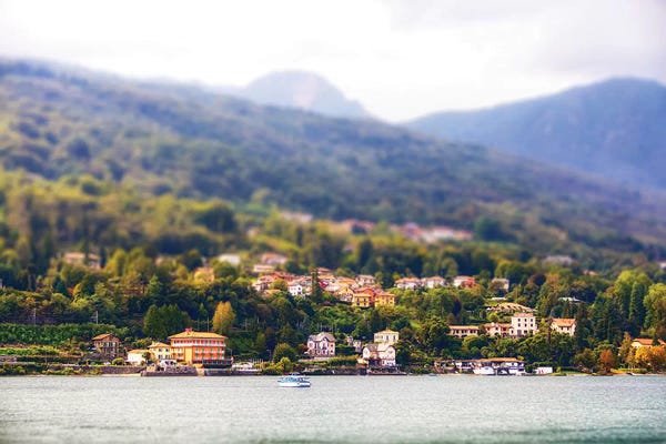 Susan Richey: Bellagio Italy Tilt Shift Miniature by Susan Richey