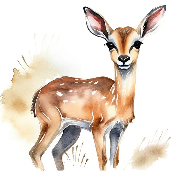 Susan Richey: Cute Baby Impala by Susan Richey