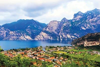Riva Del Garda In Northern Italy by Susan Richey canvas print
