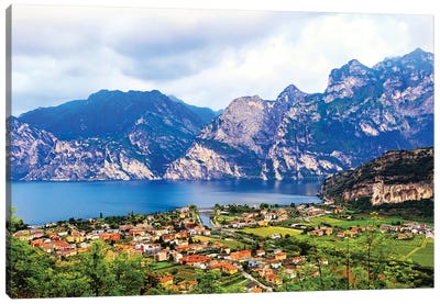 Riva Del Garda In Northern Italy Canvas Art Print - Susan Richey