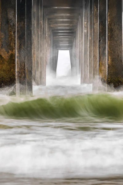 Morning Mist Under Folly Beach Pier