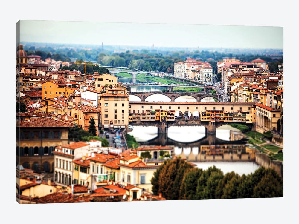 Bridges Of Florence Italy by Susan Richey 1-piece Canvas Art Print