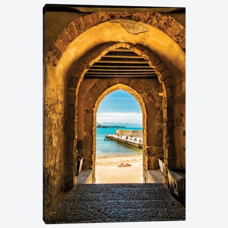 Cafalu Sicily - Archway To Beach Canvas Print #SMZ31} by Susan Richey Art Print