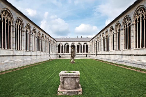 Susan Richey: Campo Santo Courtyard by Susan Richey