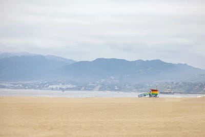 Venice Pride Lifeguard Tower On Venice Beach California by Susan Richey art print