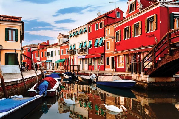 Susan Richey: Colorful Burano Sicily Italy by Susan Richey