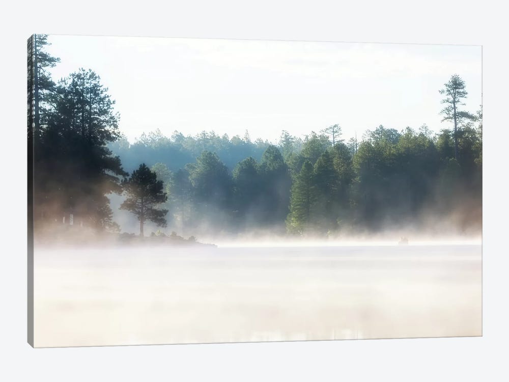 Misty Morning Lake At Sunrise by Susan Richey 1-piece Canvas Artwork