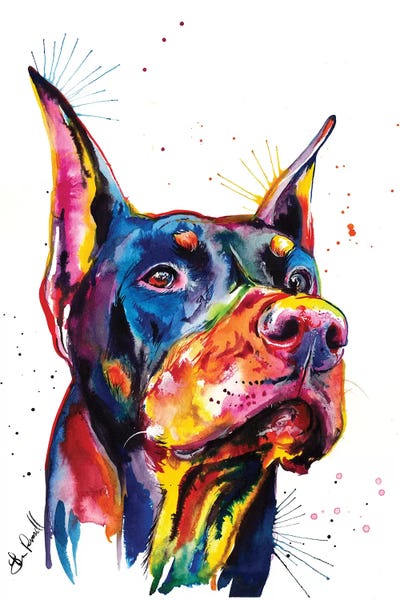 Kids Animal Art: Doberman by Weekday Best