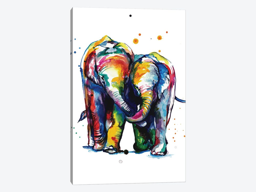 Elephants by Weekday Best 1-piece Canvas Print