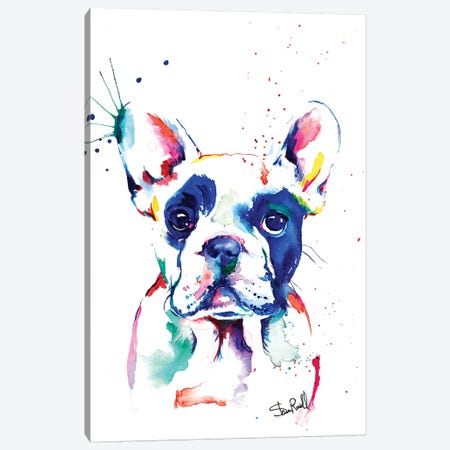 Frenchie I Canvas Print #SNA15} by Weekday Best Art Print