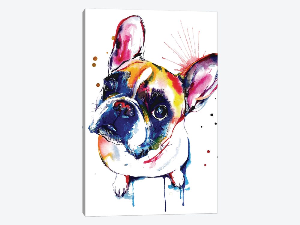 Frenchie II by Weekday Best 1-piece Canvas Art Print