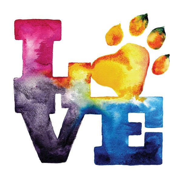 Kids Inspirational Art: Pet Love by Weekday Best