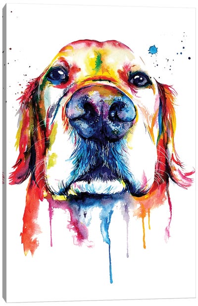 Retriever Canvas Art Print - Dog Art