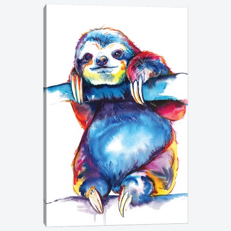 Sloth Canvas Print #SNA22} by Weekday Best Art Print