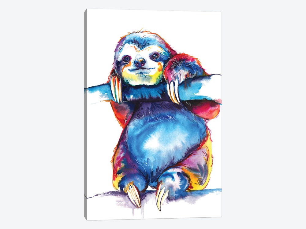 Sloth by Weekday Best 1-piece Canvas Artwork