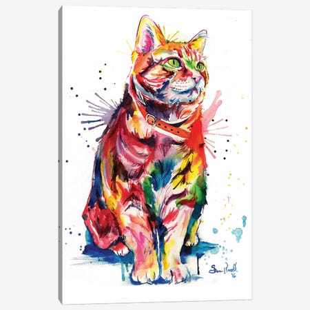 Tabby Canvas Print #SNA24} by Weekday Best Canvas Wall Art