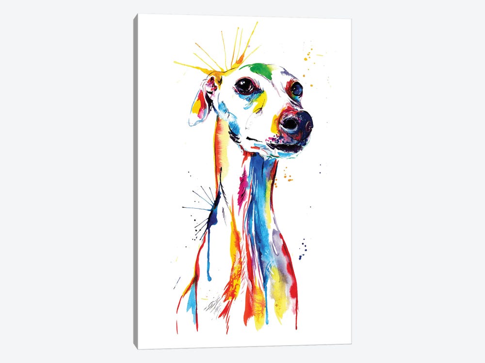 Whippet Good by Weekday Best 1-piece Canvas Print