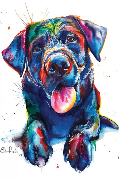 black labrador wall art