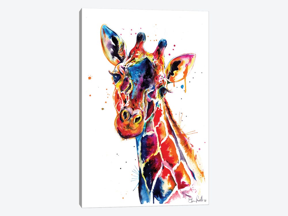 toewijzing Skiën En team Giraffe Canvas Print by Weekday Best | iCanvas