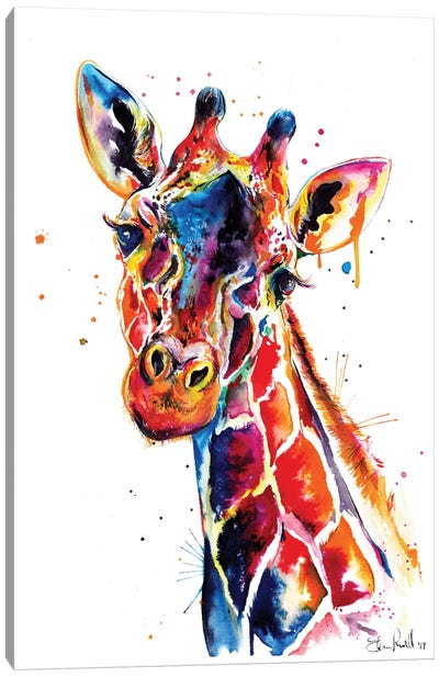 Giraffe Canvas Art Print - Wildlife Art