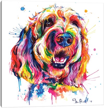 Goldendoodle Canvas Art Print - Best Selling Animal Art