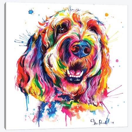 Goldendoodle Canvas Print #SNA33} by Weekday Best Canvas Wall Art