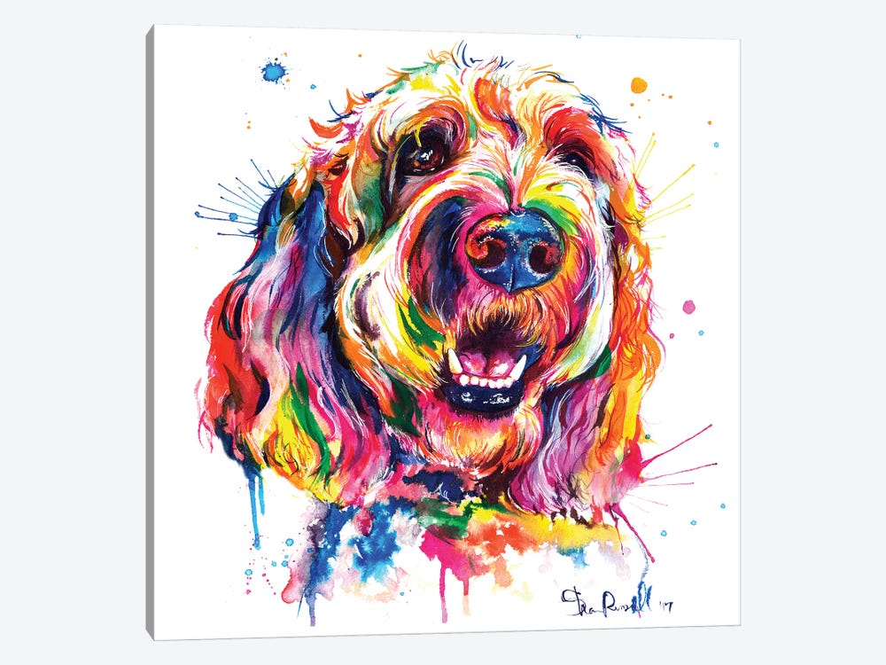 Goldendoodle by Weekday Best 1-piece Canvas Wall Art