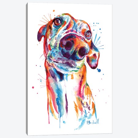 Greyhound Canvas Print #SNA34} by Weekday Best Art Print