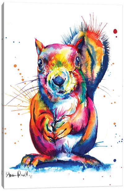 Squirrel Canvas Art Print - Weekday Best