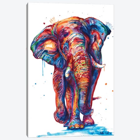 Elephant Canvas Print #SNA47} by Weekday Best Canvas Wall Art