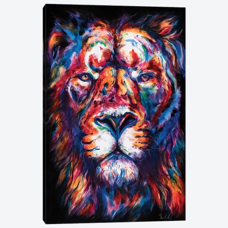 Lion Canvas Print #SNA48} by Weekday Best Canvas Print