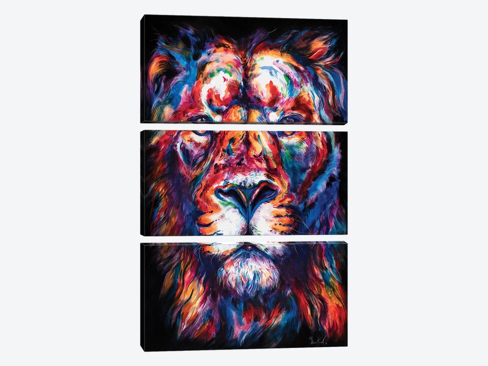 Lion by Weekday Best 3-piece Canvas Artwork