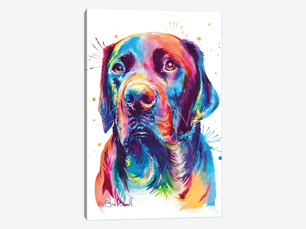 Chocolate Lab by Weekday Best 1-piece Canvas Wall Art